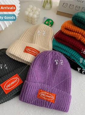 The of the Korean  of the wool hat autumn and winter knitted