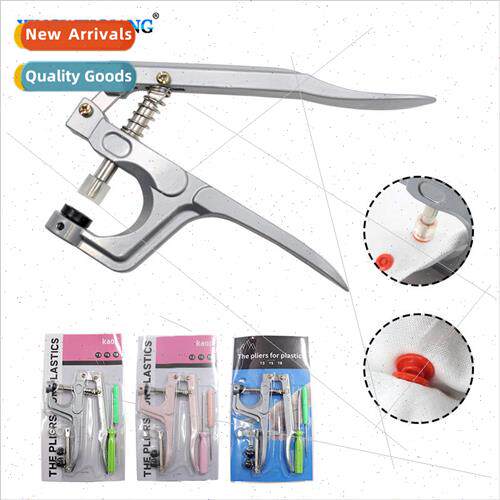 Clothes button installation tool set four buttons hand press