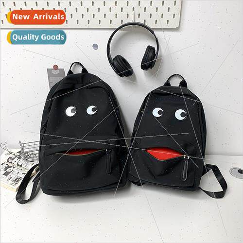 Big eyes quirky shoulder bag new cartoon girl large capacity