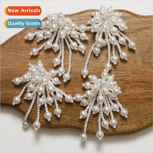 Japan and Korea light luxury bubble pearl tassel flowers diy