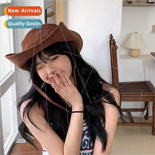 Outdoor mountaineering hat female summer sun hat large brim - 实物图