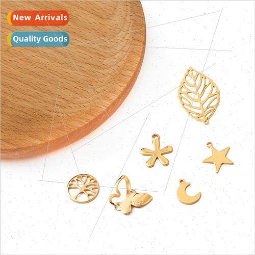 18K copper plated real gold pentagram butterfly bracelet sma