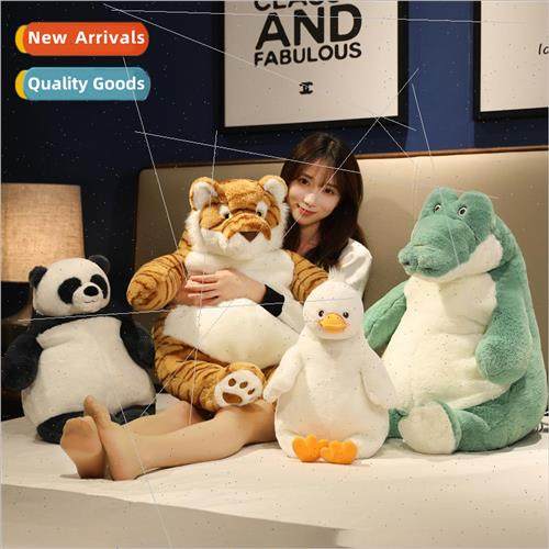 Cartoon new lazy duck lazy crocodile pillow plush toys tiger