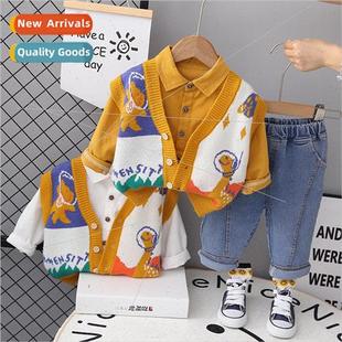 set baby animal 2023 sweater fall cardigan chi Boys