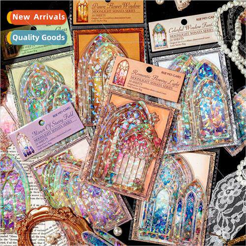 Moonlight Sonata Series PET Sticker Pack Vintage Fantasy Las