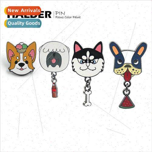 cartoon Japanese puppy brooch design sense niche cute corgi