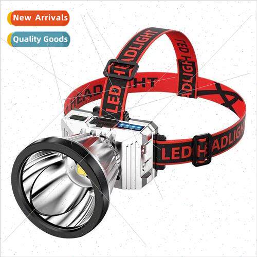 Large light cup headlamp headwear with electric show strong