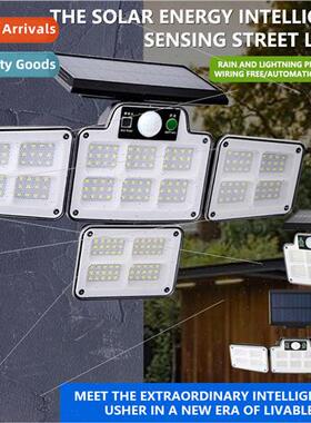 New four head solar wall light body sensor light LED split g