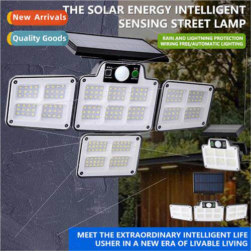 New four head solar wall light body sensor light LED split g