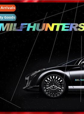 Car Stickers MILFHUNTERS English letters decals side door fr