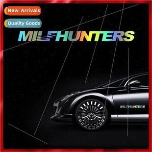 Car Stickers MILFHUNTERS English letters decals side door fr