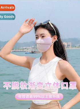 Sunscreen mask female show face small anti-ultraviolet eye p
