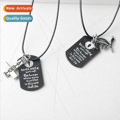 Anime Death Note necklace DEATH NOTE Shinigami cross double