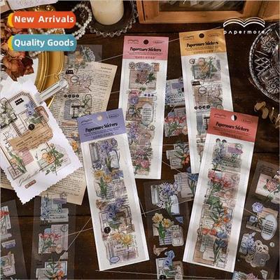 PET Crystal Ink Sticker Pack Garden Send a Letter Vintage Bo