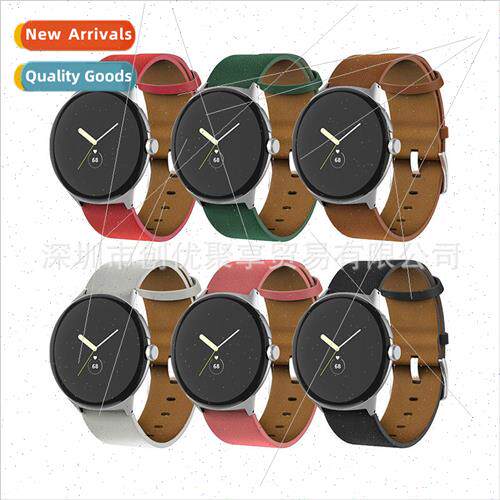 Google pixel watch leather watch band 适用 Google pixel watc