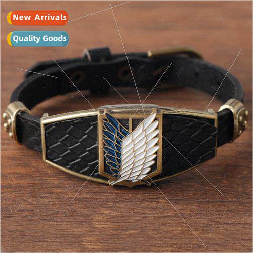 Anime  Attack on Titan bracelet Investigative Corps badge Wi