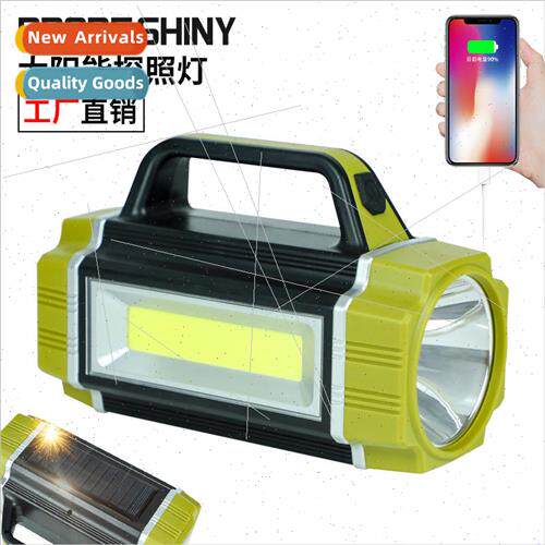 2023 new solar portable light high power COB torch outdoor m