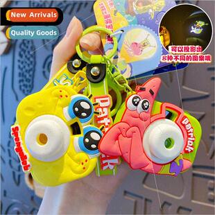 SpongeBob SquarePants projection camera keychain female cute