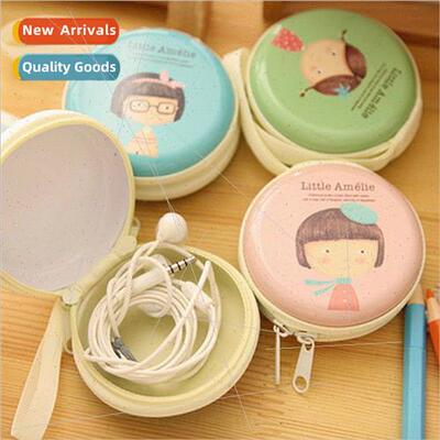 Coin purse female earphone organizer bag Korean cartoon cute