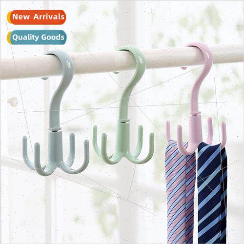 T rotatable four claw bag hook 360 slipper tie rack silk sca
