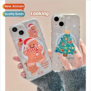 Christmas Tree Magnetic Cute 适用 Man Holder iPh Gingerbread