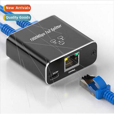 Gigabit Network Splitter 1 in 2 Network Connector Switch Gig