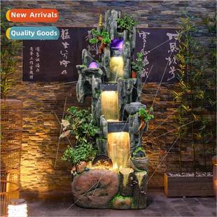 feng shui wheel Wigwam pond fountain fish ornaments flowing