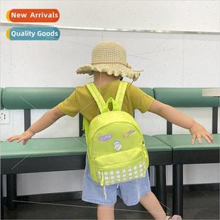 cute plaid shoulder 2023 kindergarten Donnier bag lightw new