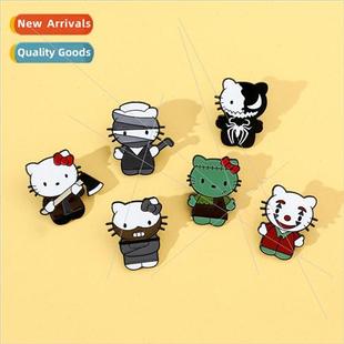 cat brooch Halloween cute horr badge metal Cartoon Sanrio