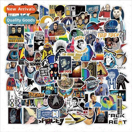 100 Sci-Fi Movie Star Trek Cartoon Doodle Stickers Motorcycl