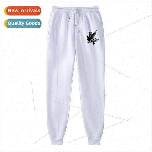 l Peep Crying Swallow Print Hooded Casual Fashion Fleece Swe