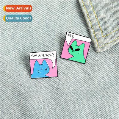 Creative personality English dialog box geometric shape broo