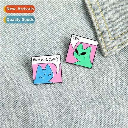 Creative personality English dialog box geometric shape broo