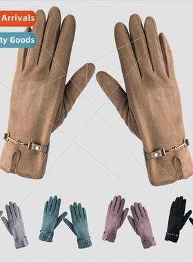 Padded chainmail gloves female autumn and winter Korean  of