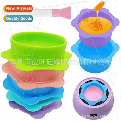 New Folding licone Wax Bean Bowl with Scale Heated Wax Melti