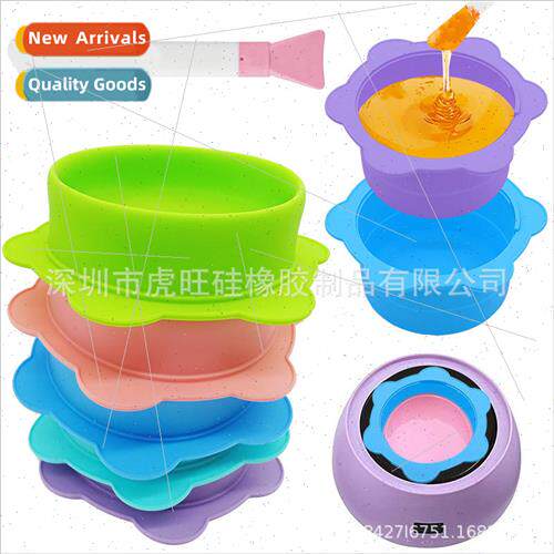 New Folding licone Wax Bean Bowl with Scale Heated Wax Melti