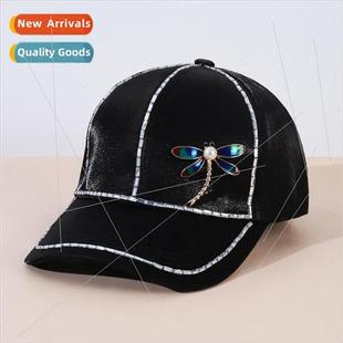 Hat womens summer baseball cap fashion sun hat black Korean
