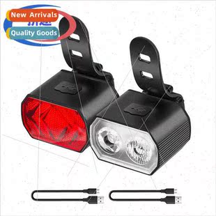rear lights rechargeable front headli and type Bicycle New