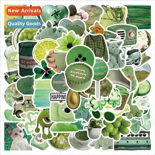 60 pieces of cartoon green living  适用giveness system stick