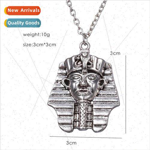 Vintage Egyptian Pharaoh Pendant Hip Hop Necklace Men Hipste