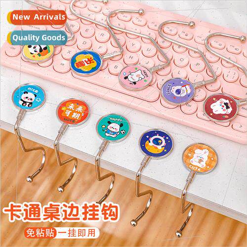 Student desk side book bag hooks creative desk surface witho