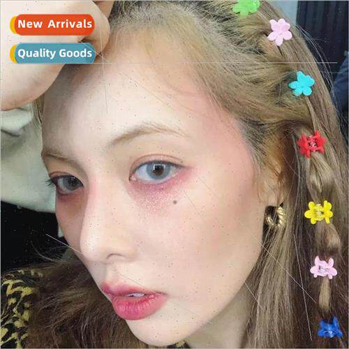 Kim Hyun-ah hair clip colorful small flowers hair card sugar