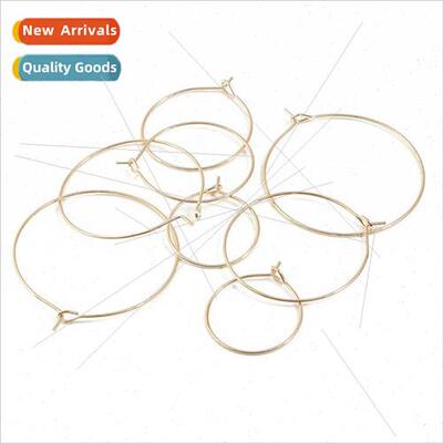 50pcs/pack round hook earrings ear hooks with needle earring