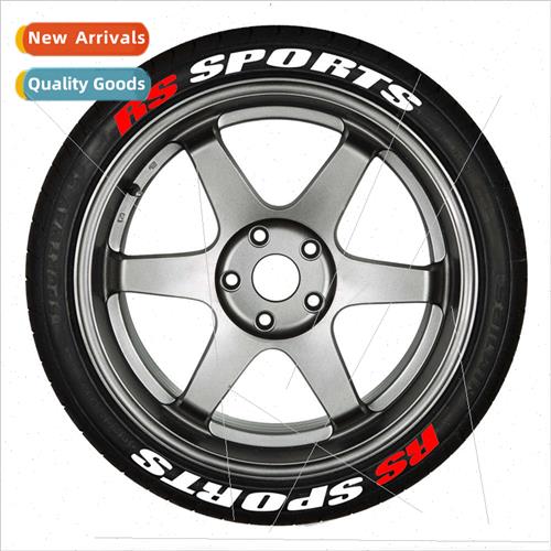 8 groups of car and motorcycle tire letter stickers 3D stere