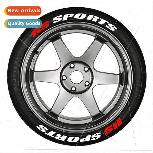 8 groups of car and motorcycle tire letter stickers 3D stere