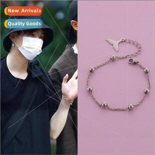 Bulletproof Junior SUGA Min玧qi fish tail bracelet ins perso