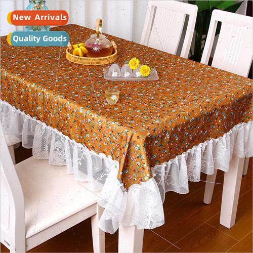 Rustic  waterproof tablecloths small flowers washable dining