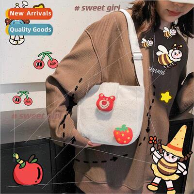 INS Cute Lambs Wool Women Cute Plush Small Bag Female Studen