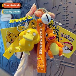 female cute Duck Pikachu Koda keychain cartoon Pokémon