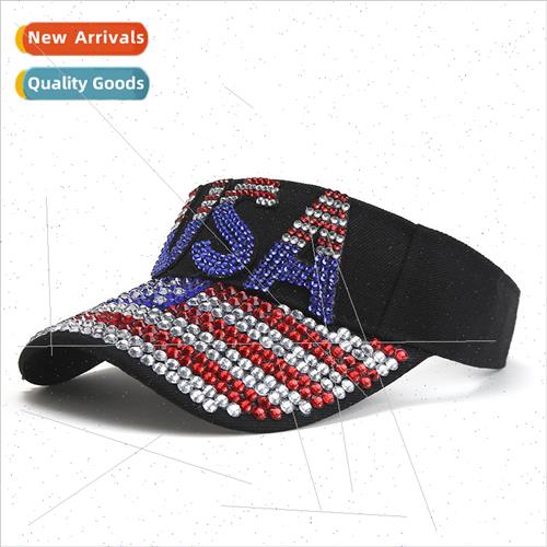 Handmade point drill topless baseball cap washed denim Ameri